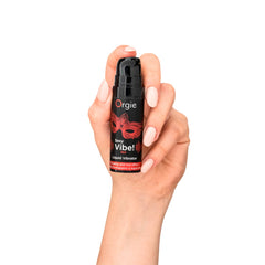 GEL COM VIBRAÇÃO E COM EFEITO DE AQUECIMENTO SEXY VIBE 15ML ORGIE