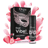 ORGIE Strawberry Gin & Tonic Flavored Liquid Vibrator Dual Vibe 15ml