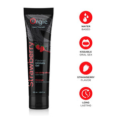 Water-based lubricant with strawberry flavor 100ml ORGIE