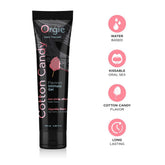 Water-based lubricant with cotton candy flavor, 100ml, Orgie