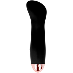 DOLCE VITA - ONE BLACK 10 SPEED RECHARGEABLE VIBRATOR