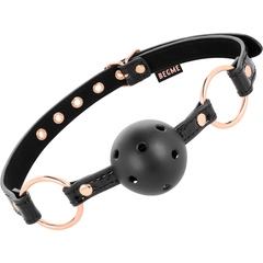 BEGME - BLACK EDITION VEGAN LEATHER GAG BALL