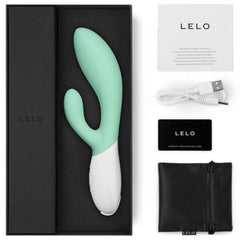 LELO - INA 3 GREEN RABBIT VIBRATOR SEAWEED LUXURY