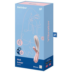 SATISFYER - HOT LOVER PINK & BEIGE VIBRATOR