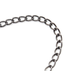 OHMAMA FETISH - METAL BRACELETS WITH BLACK CHAIN