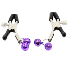 OHMAMA FETISH - LILAC NIPPLE CLAMPS WITH BELL