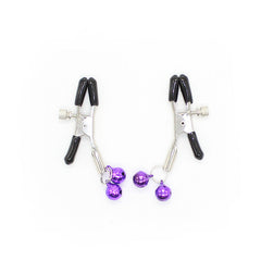OHMAMA FETISH - LILAC NIPPLE CLAMPS WITH BELL