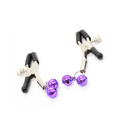 OHMAMA FETISH - LILAC NIPPLE CLAMPS WITH BELL