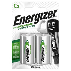 ENERGIZER - POWER PLUS HR14 C 2500mAh RECHARGEABLE BATTERY 2 UNIT