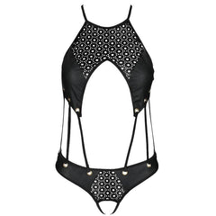 PASSION - TASMINA ECO-LEATHER BODYSUIT S/M