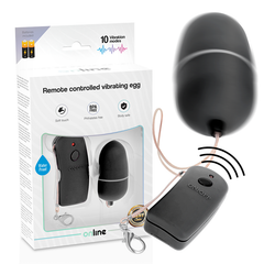 ONLINE - VIBRATING EGG WITH REMOTE CONTROL BLACK