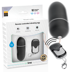ONLINE - VIBRATING EGG WITH REMOTE CONTROL L BLACK