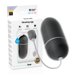 ONLINE - WATERPROOF BLACK VIBRATING EGG