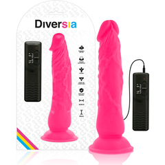 DIVERSIA - FLEXIBLE VIBRATING PINK 21 CM -O- 4.9 CM