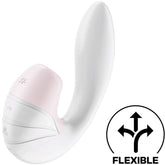 SATISFYER - SUPERNOVA AIR PULSE AND VIBRATION STIMULATOR WHITE
