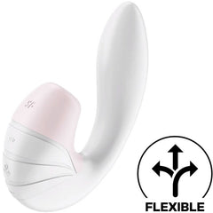 SATISFYER - SUPERNOVA AIR PULSE AND VIBRATION STIMULATOR WHITE