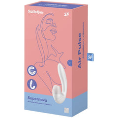 SATISFYER - SUPERNOVA AIR PULSE AND VIBRATION STIMULATOR WHITE