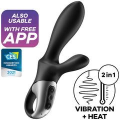 SATISFYER - HEAT CLIMAX+ APP BLACK ANAL VIBRATOR