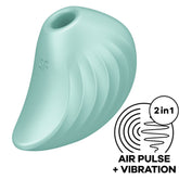 SATISFYER - AIR PULSE STIMULATOR AND VIBRATOR PEARL DIVER GREEN