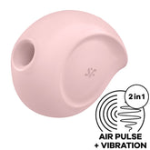 SATISFYER - SUGAR RUSH AIR PULSE STIMULATOR AND PINK VIBRATOR