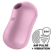 SATISFYER - COTTON CANDY PURPLE AIR PULSE STIMULATOR AND VIBRATOR