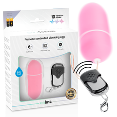 ONLINE - VIBRATING EGG WITH REMOTE CONTROL L PINK