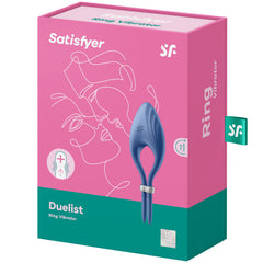 SATISFYER - BLUE DUELISM RING VIBRATOR