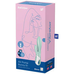 SATISFYER - AIR PUMP BUNNY 5+ APP INFLATABLE RABBIT VIBRATOR GREEN
