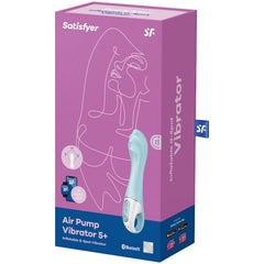 SATISFYER - AIR PUMP VIBRATOR 5+ APP INFLATABLE VIBRATOR G-SPOT BLUE