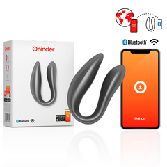 ONINDER - LISBON G-SPOT & CLITORAL STIMULATOR BLACK - FREE APPLICATION