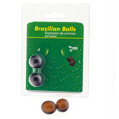TALOKA - 2 BRAZILIAN CHOCOLATE INTIMATE GEL BALLS