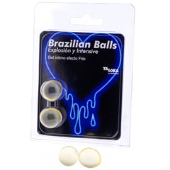 TALOKA - 2 BRAZILIAN BALLS EXCITING GEL COLD AND VIBRATION EFFECT