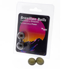 TALOKA - 2 BRAZILIAN POWER EFFECT BALLS EXCITING GEL