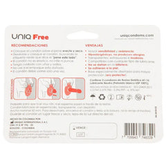 UNIQ - LATEX-FREE CONDOMS WITH PROTECTIVE RING 3 UNITS