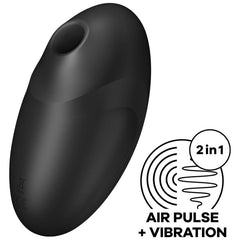 SATISFYER - VULVA LOVER 3 AIR PULSE STIMULATOR AND VIBRATOR 3 BLACK
