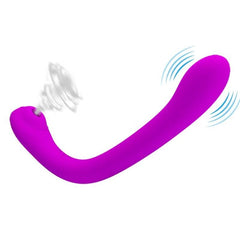 PRETTY LOVE - ALEX VIBRATOR AND CLITORAL SUCKER VIOLET
