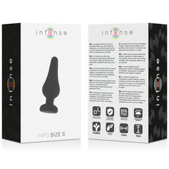 INTENSE - PIPO S ANAL PLUG BLACK SILICONE 9.8 CM