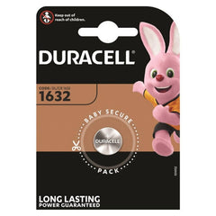 DURACELL - BATTERY BUTTON LITHIUM CR1632 3V 1 UNIT