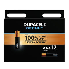 DURACELL - OPTIMUM ALKALINE BATTERY 200 AAA LR03 12 UNIT