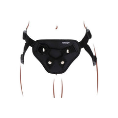GET REAL - STRAP-ON DELUXE BLACK HARNESS