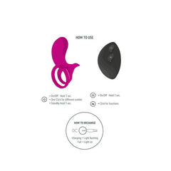 XOCOON - FUCHSIA COUPLES STIMULATOR RING