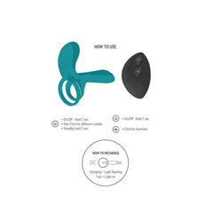 XOCOON - VIBRATING RING FOR COUPLES GREEN