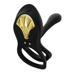 ZALO - BAYEK BLACK VIBRATING COUPLES RING