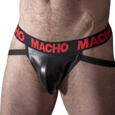 MACHO - MX25RC JOCK COURO VERMELHO M