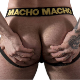 MACHO - MX25AC JOCK COURO AMARELO M