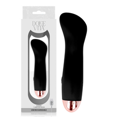 DOLCE VITA - ONE BLACK 10 SPEED RECHARGEABLE VIBRATOR