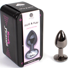 SECRETPLAY - GUNMETAL ANAL PLUG SMALL SIZE 7 CM
