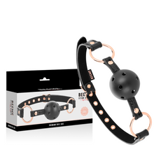 BEGME - BLACK EDITION VEGAN LEATHER GAG BALL
