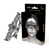COQUETTE CHIC DESIRE - BLACK LACE WIDE MASK