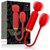 MIA - TUSCANY DOUBLE PLEASURE WAND + VIBRATING EGG